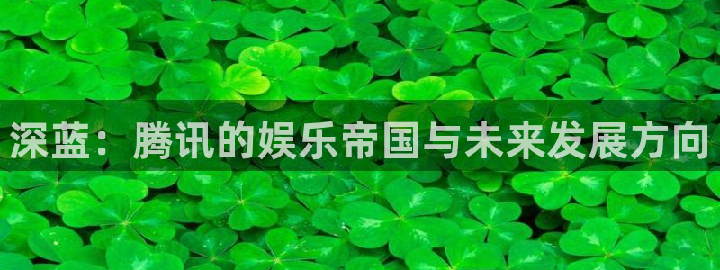 聚富宝袋：深蓝：腾讯的娱乐帝国与未来发展方向